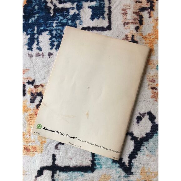 Vintage 1980s Travel Safety Guide Road Atlas bath art 80s road-trip ephemera - Picture 2 of 8